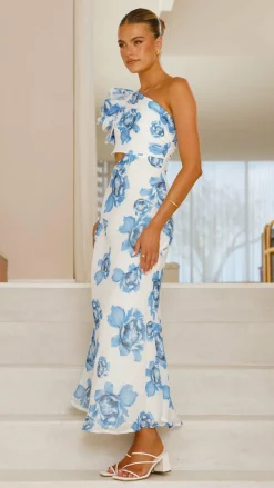 Amina Maxi Dress - Blue Rose