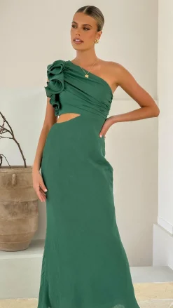 Amina Maxi Dress - Forest Green