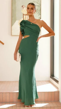 Amina Maxi Dress - Forest Green