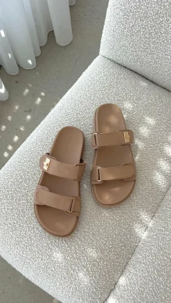 Amylee Slide - Light Cashew