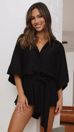 Angie Playsuit - Black