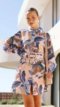 Annika Mini Dress - Rosa