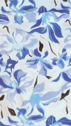 Ariana Mini Dress - Blue/White Print