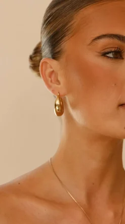 Arya Hoop Earrings - Gold