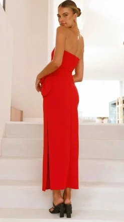 Athena Maxi Dress - Red