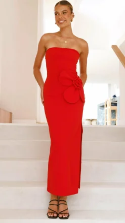 Athena Maxi Dress - Red