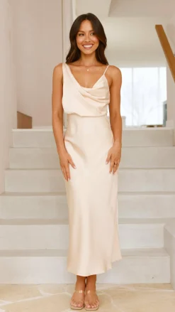 Audrey Maxi Dress - Champagne