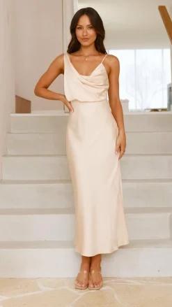Audrey Maxi Dress - Champagne