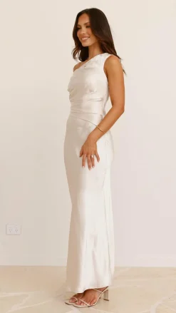 Auria Off Shoulder Maxi Dress - Champagne