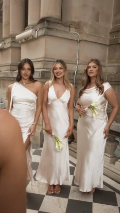 Auria Off Shoulder Maxi Dress - Champagne