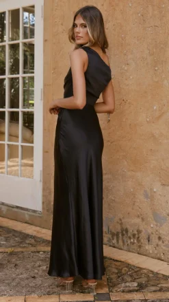 Auria Off Shoulder Maxi Dress - Black