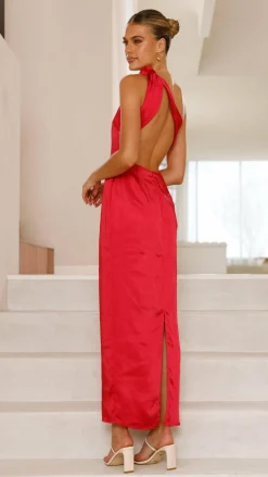 Ayla Maxi Dress - Red