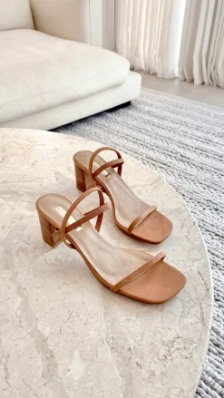 Balton Mule Heel - Sugar Brown / Natural