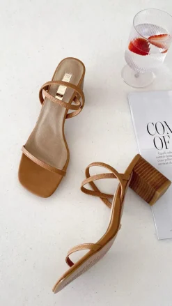 Balton Mule Heel - Sugar Brown / Natural