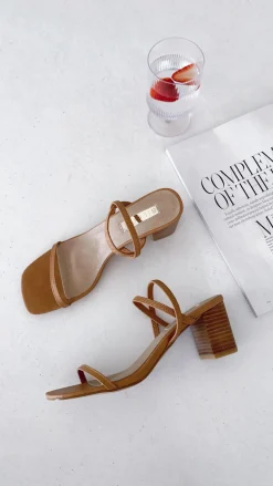 Balton Mule Heel - Sugar Brown / Natural