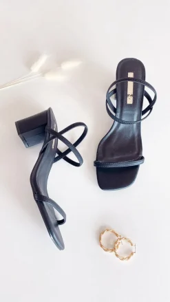 Balton Mule Heels - Black