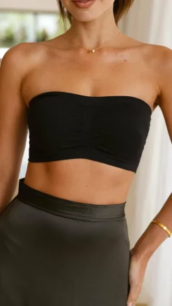 Bandeau Bra - Black