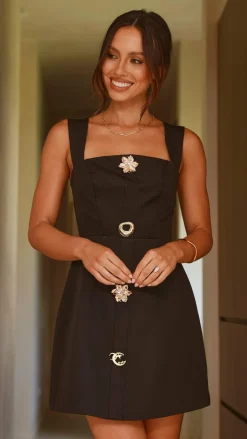 Banksia Mini Dress - Black