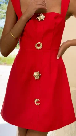 Banksia Mini Dress - Red