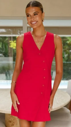 Basia Mini Dress - Red