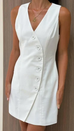 Basia Mini Dress - White