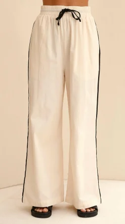 Basima Pants - Beige / Black
