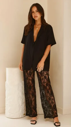 Baxter Pant - Black Lace