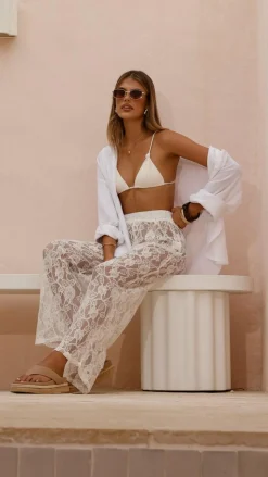 Baxter Pant - White Lace