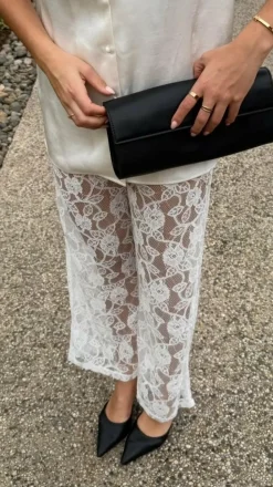 Baxter Pant - White Lace