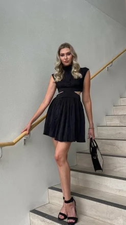 Beatrice Mini Dress - Black