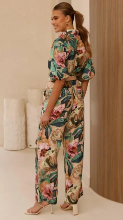 Becca Wide Leg Pants - Mocha Rose