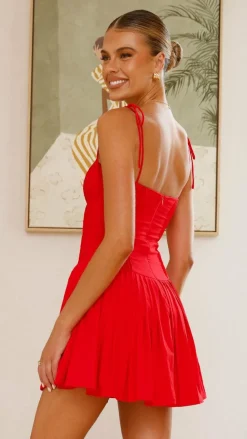 Bethi Mini Dress - Red