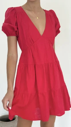 Billie Mini Dress - Red
