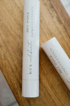 Biodegradable Confetti Cannon – White Circles