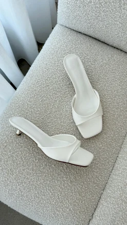 Blossom Heels - White Shine