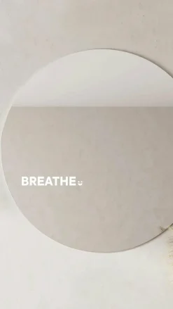 Breathe- Affirmation Mirror Sticker