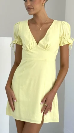 Breigh Mini Dress - Lemon