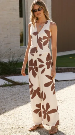 Brianne Linen Vest - Belle Femme