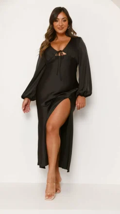 Brigitte Maxi Dress - Black