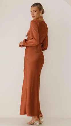 Brigitte Maxi Dress - Copper