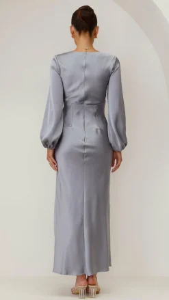 Brigitte Maxi Dress - Steel Blue