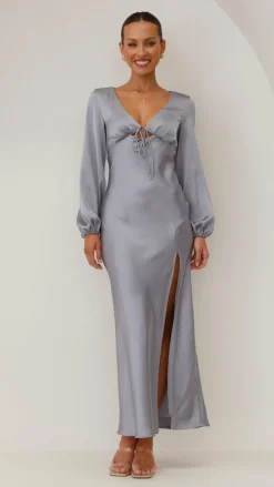 Brigitte Maxi Dress - Steel Blue