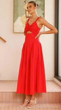 Bryce Maxi Dress - Red