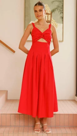 Bryce Maxi Dress - Red