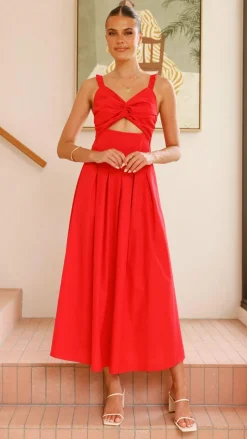 Bryce Maxi Dress - Red