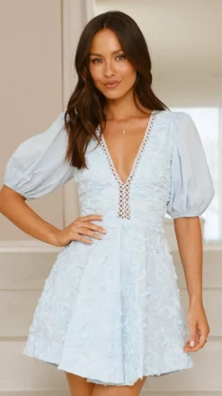 Calanthe Mini Dress - Blue