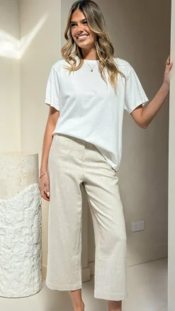 Cammie Capri Pants - Oat