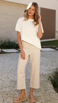 Cammie Capri Pants - Oat