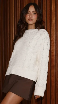 Candice Knit Sweater - Cream