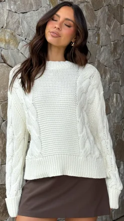 Candice Knit Sweater - Cream